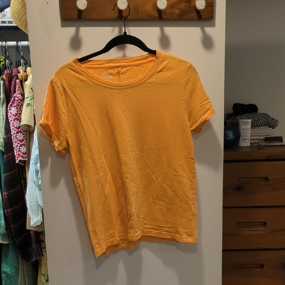 J. Crew Orange Short Sleeve Tee
